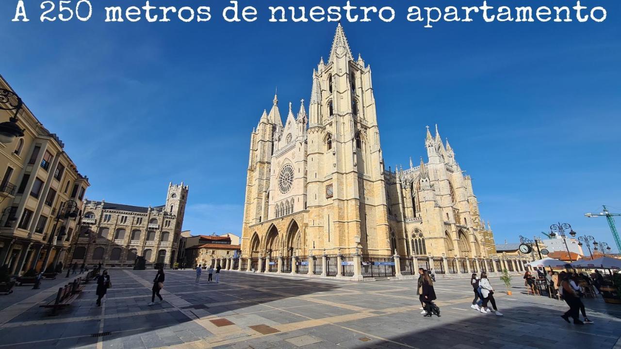 דירות לאון Www Sanmartinplaza Es En El Corazon Del Casco Historico מראה חיצוני תמונה